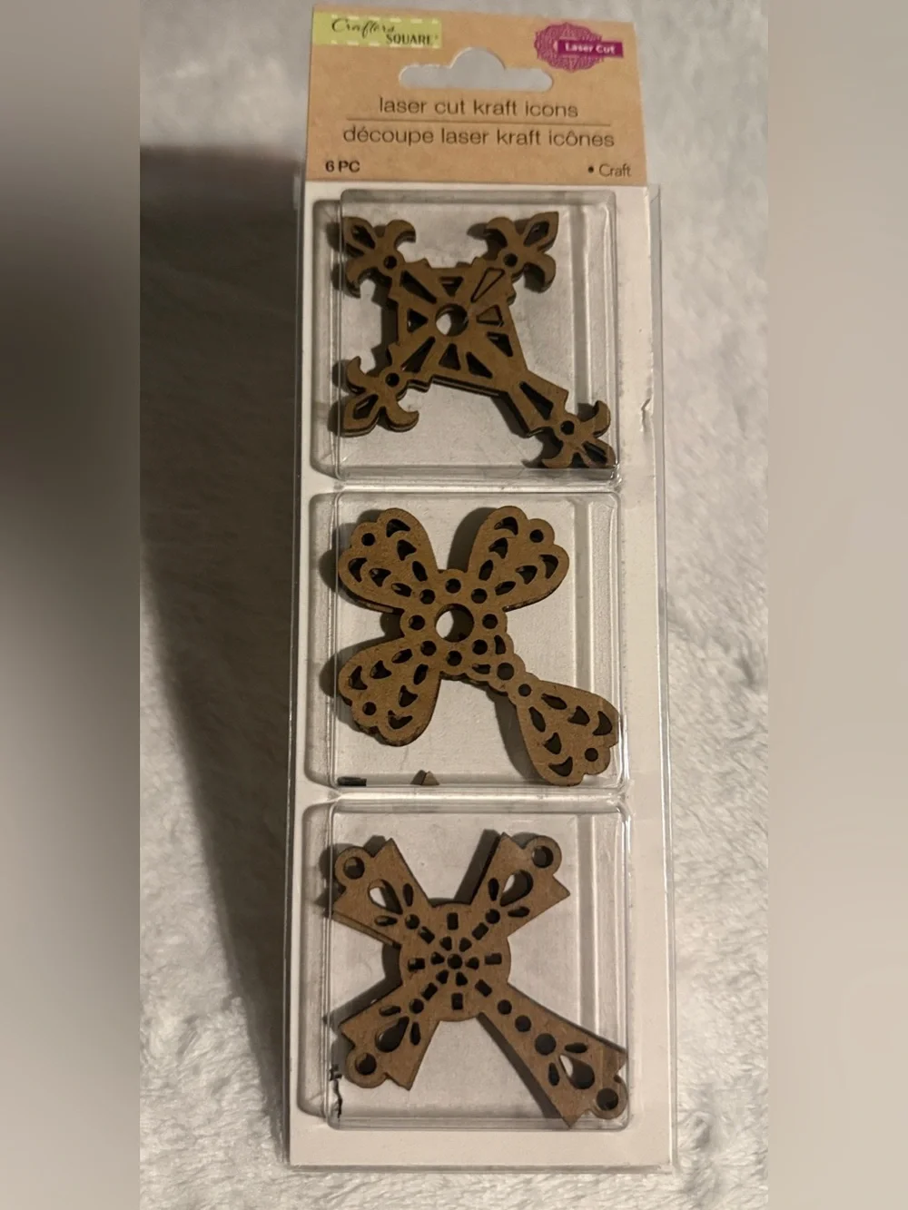 Crafter's Square 6PC Laser Cut Kraft Icons